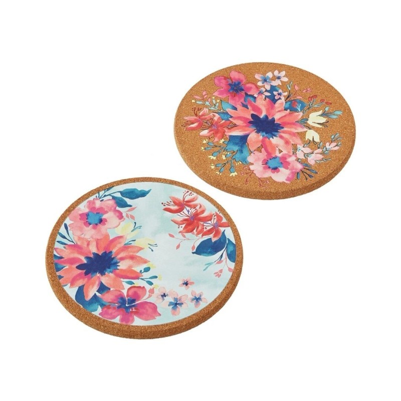 Pioneer Woman The Pioneer Woman Fresh Floral 2-Piece Cork Trivet