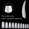 Beuniar Acrylic Nail Tips Natural 500Pcs French Artificial False Tip