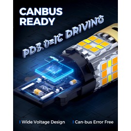 Marsauto 2024 Updated 3157 Switchback LED Bulbs, Built in Resistor CANBUS Error Free Anti Hyper Flash T25 3057 3457 4157 Bulbs White and Amber 600% Super Bright Turn Signal Light DRL Parking Light