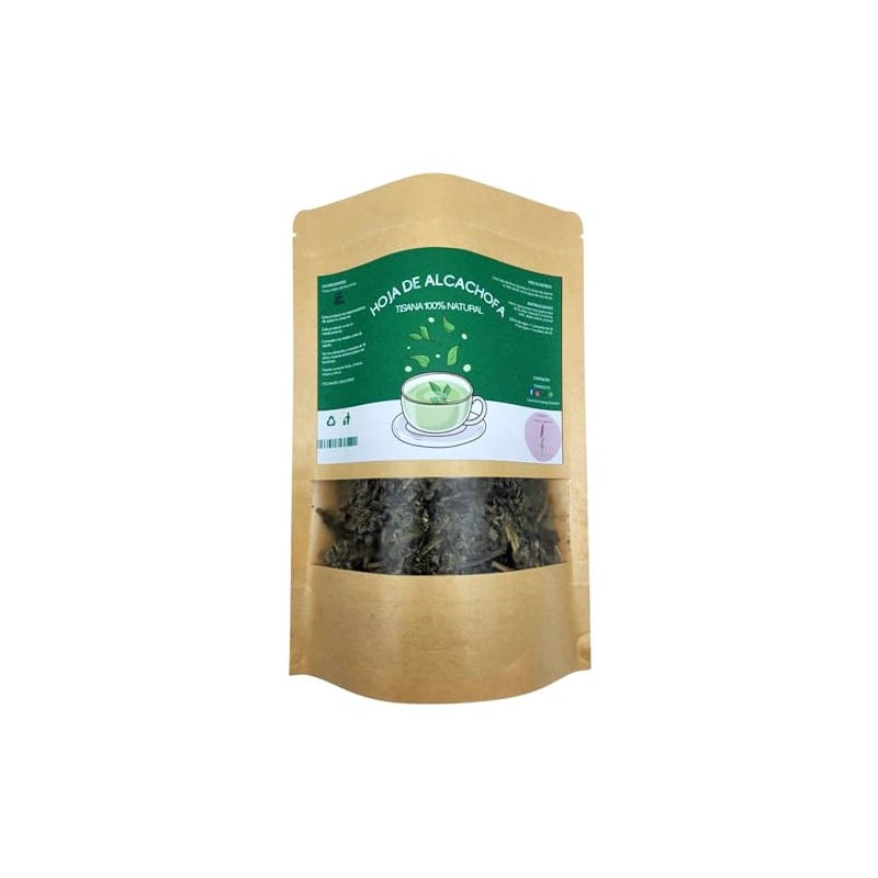 Té Hoja de Alcachofa, Té Herbal Infusion, Tisana Artesanal 100%