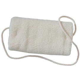SamWo, Sheep's Wool Muff Made of Natural Merino Virgin Wool from Living Sheep, Wool White