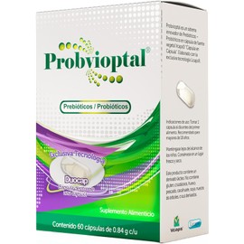 Bomuca Probvioptal – 60 Cápsulas – Probióticos y Prebióticos – 14,000 Millones UFC – Tecnología Duocap para Salud Digestiva