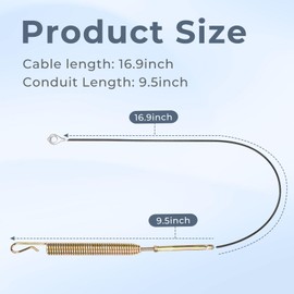 TOSRWGLL 06900438 Upper Traction Auger Cable Replacement for Ariens Classic 24 E,Compact 20 24,SNO-Tek 24 120V 28 120V,ST24LE Snow Blower,Drive Cable Fit for Ariens Snow Blower Parts