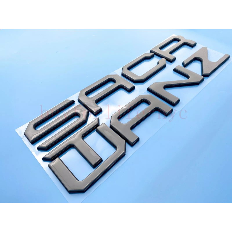 OVERLAND SPY 3D ABS Gray Black TAILGATE LETTERS FITS HYUNDAI