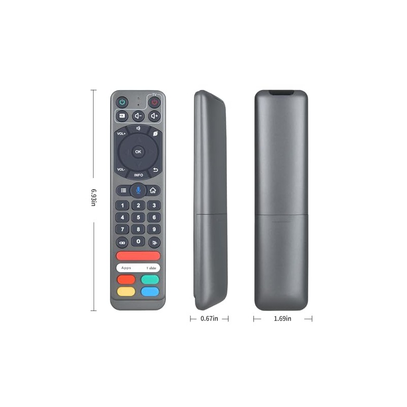 HZIME New Replacement Remote Control Compatible for Svicloud 9P Box,