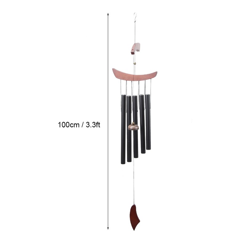 5 Tubes Metal Hanging Wind Chimes for Home Room Outdoor