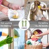 KINGFINGER Long Dishwashing Gloves - 2 Pairs Heavy Duty Household