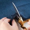 ZJMZZM 8.5 '' Gold Stainless Steel Sharp Tailor Scissors Professional
