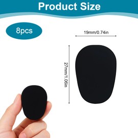 wilcractk Saxophon Zubehör Silikon Mundstückschutz Für Saxophon Und Klarinette 0.5 mm Dick Schwarz Selbstklebend Für Saxophon Mundstück Geeignet Ideal Für Musiker Und Anfänger