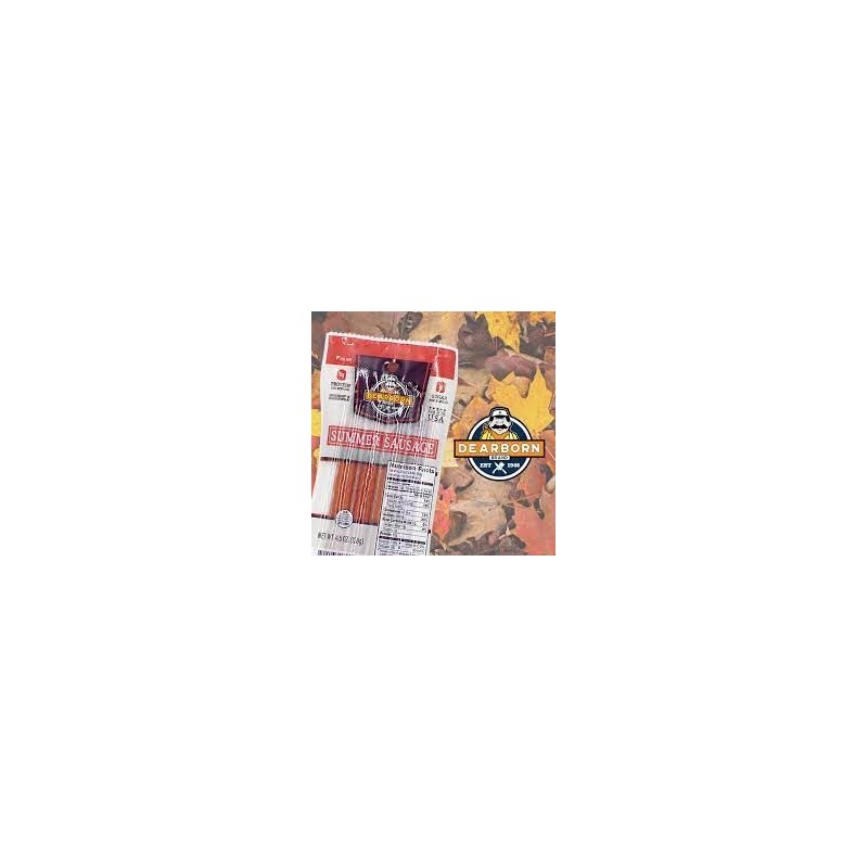 Dearborn Brand Summer Sausage 4.5 oz - Bursting with Flavor,