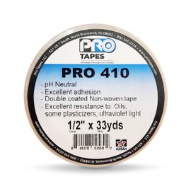 Pro 410 ATG Adhesive Transfer Tape - PH-Neutral, Double Sided Tape for Scrapbooking, Framing, Laminating & Mounting - Permanent Bond for Paper, Plastic, Cloth, Vinyl & Cork - Weather-Resistant