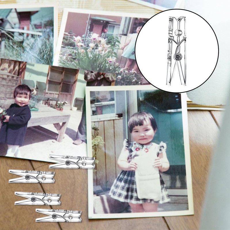 35MM Clear Mini Pegs, Tiny Little Photo Clips, Hanging Photos