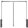 HOWHY Pull Down Closet Rod - Adjustable Side Mounted Closet