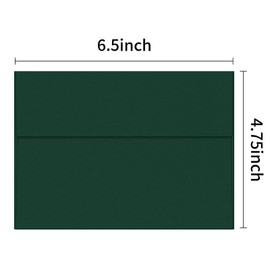 RINRDA 4x6 Green Envelopes For Invitation,Green A6 envelope 4.75 x 6.5 inch, 4X6 Envelopes for A6 cards,Self Seal envelopes for weddings, greeting cards,baby shower,photos,birthday