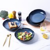 LERATIO Large Pasta Bowls,38oz Ceramic Pasta Bowls,9.0" Reactive Glaze Pasta