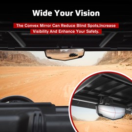 MoGerTor Side Mirrors for 2024 Polaris RZR XP 1000, Adjustable Rear View Mirror Folding Side Mirrors for 2024 Polaris RZR XP 1000/ XP 4 1000 Ultimate/Sport/Premium Accessories(3PCS)