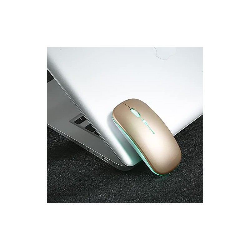 Ratón 2.4G Inalámbrico 3 dpi Ajustables Luz de Respiración 7