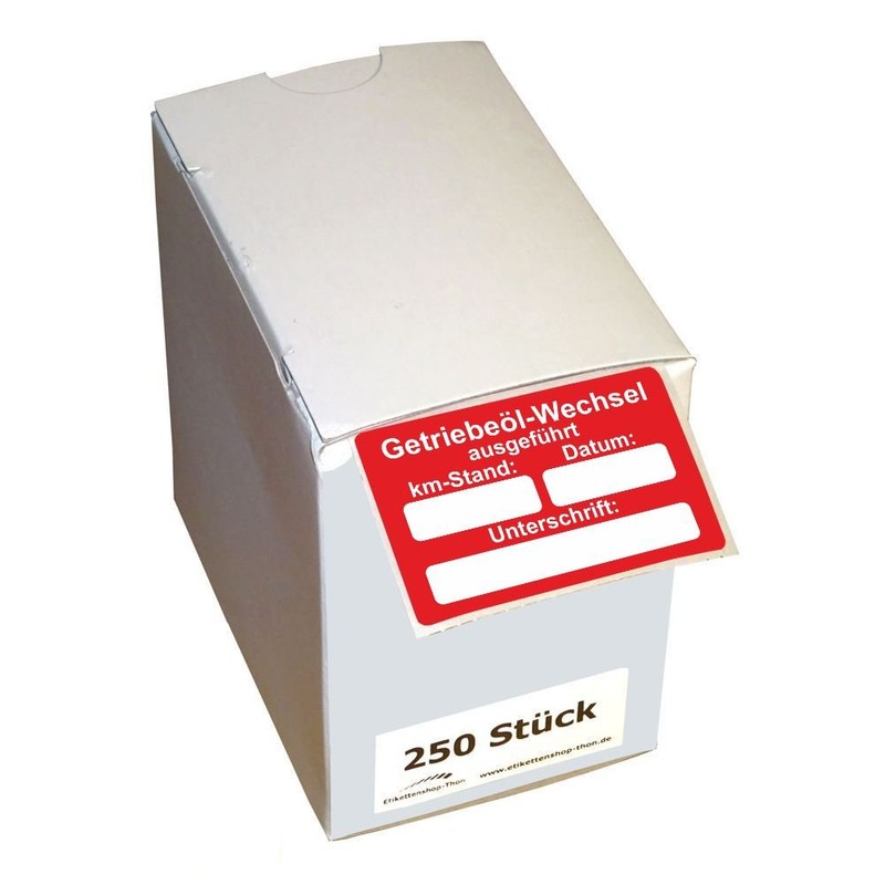 Car Service Sticker/Inspection Sticker 60 x 40 mm – Pack