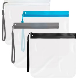 TSA Approved Quart Size Waterproof Liquids Bag, 4Pcs Clear TSA Approved Toiletry Bag Clear Liquids Bag,TSA Approved Liquids Bags Clear Toiletry Bags,TSA Approved Liquid Bags Leak Proof Liquid Bags