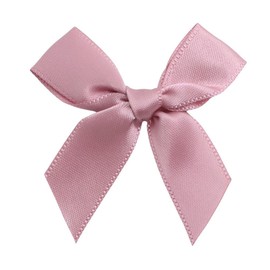 Pack of 25 Small Satin Ribbon Bows for Crafts 5 x 5 cm Small Decorative Bow for DIY Crafts Wedding Christmas Valentine's Day Decoration Card Making Pink #1