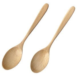 kicoriya Set of 2 Wooden Curry Spoons Dinner Spoons
