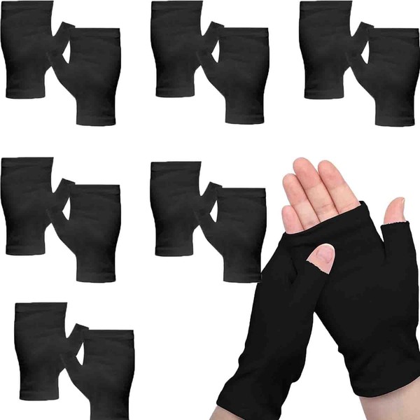 Xiaozuoyue 6 Pairs Cotton Eczema Gloves for Adults - Breathable