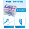 40 Pack Mini Disposable Toothbrushes - 5-in-1 Travel Toothbrush Set