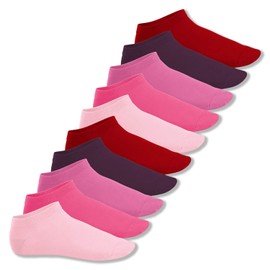 Footstar Original Sneak It! Trainer Socks Unisex Trainer Socks in Sizes 35-50, Many Trendy Colours, 10 Pairs - 35-38