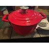 CHEFELECT NEW - CAST IRON PORCELAIN ENAMEL 3 QT DUTCH