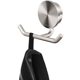 Geesa Towel Hook Wall Opal Double Bath Towel Hook Brushed Stainless Steel