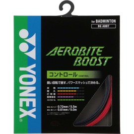 YONEX Badminton Gun String Aerobite Boost, Gray/Red (661) BGABBT