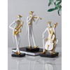 HAUCOZE Music Decor Figurine Saxophone Statue Modern Sculpture Home Gifts