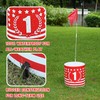 DigNew Backyard Golf Game 6 Holes Set,Portable Outdoor Game for