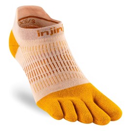 Injinji Women's Run Lightweight No-Show Golden Spice M/L (EU: 40.5-44.5+), yellow