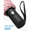 Yoobure Compact Travel Umbrella - Windproof Umbrellas for Rain, Small