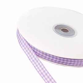 45 m Checked Ribbon Gift Ribbon Vichy Farmer's Check Ribbons for Crafts, Fabric Ribbon Decorative Ribbon Bows for Christmas Wedding Valentine's Day Christening Birthday Party Gift Packaging, 10 mm