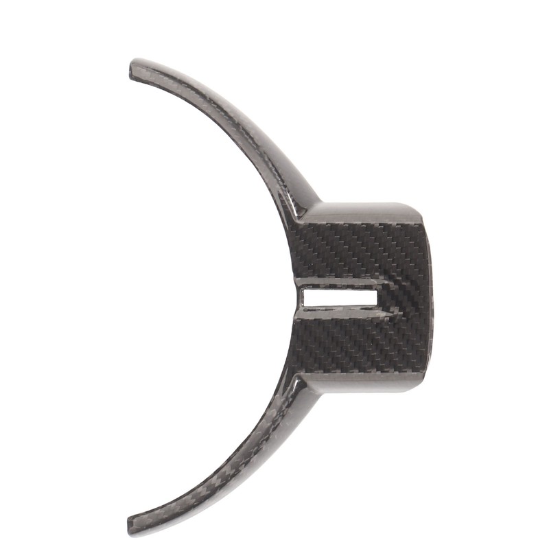 Car Steering Wheel Trim Genuine Carbon Fiber Interior Decoration Replacement