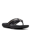 Clarks Women's Breeze Coral Flip-Flop, Black Combi, 8