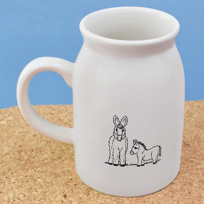 300ml 'Donkey & Foal' Ceramic Milk Jug (MJ00006926)