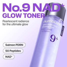 numbuzin No.9 NAD+ PDRN Glow Boosting Toner, Hydrating & Firming Toner for Wrinkles, Fine Lines & Dull Skin, Peptides & Salmon PDRN for Radiance, Korean Skincare 5.07 fl oz