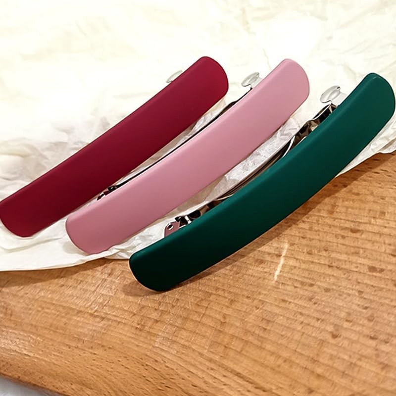 Nakanoya AMBT5 Barrette, 2.6 inches (65 mm), Plastic, Resin, Hair