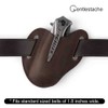 Gentlestache Leather Knife Sheaths for Belt, Pocket Knife Holder, EDC