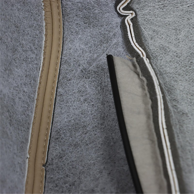 labwork Artificial Leather Driver Side Bottom Seat Cover Tan Replacement