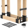 Ultdiyer Firewood Rack Outdoor Log Storage Bracket Kit,Heavy Duty Fire
