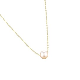 SBI Jewelry Gold Dainty Pearl Necklace Simple Women Pendant Love Dangle Sparkle Family Friends Mother Day Anniversary Birthday