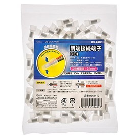 Ohm Electric Closed End Connection Terminal CE1 100 Pieces DZ-CE1/A100 09-2412 OHM