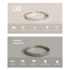 OLEA Anillo Ajustable de Promesa o Compromiso, Churumbela Plata 925