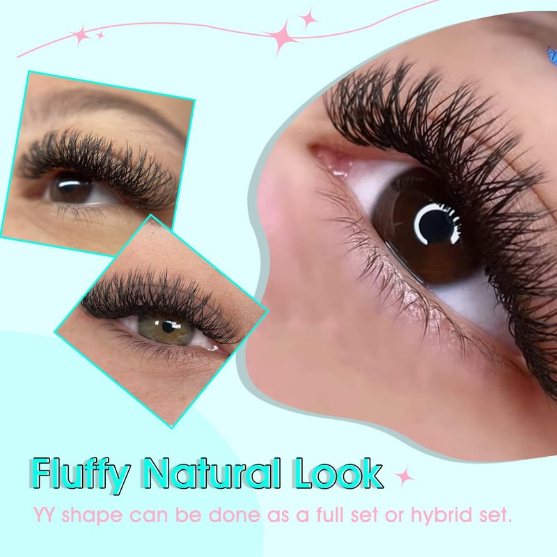 VAVALASH Y Lash Extensions M Curl 0.07mm 8-15mm Mix Tray