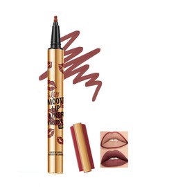 Matte Lip Liner Waterproof, Long-Lasting Smudge-proof Lip Mark Pencil, Highly Pigmented Liquid Lipstick, Smooth Moisturising Lip Liner Pencils, Lip Gloss, Natural Tattoo Effect, 01# Burgundy