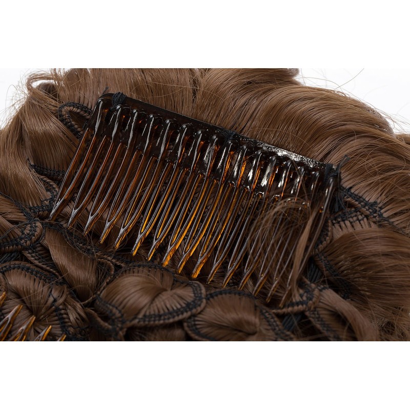 Short Messy Curly Dish Hair Bun Extension Easy Stretch hair